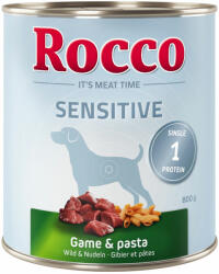 Rocco 24x800g Rocco Sensitive vad & tészta nedves kutyatáp