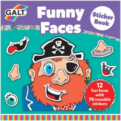 Galt Carte Cu Abtibilduri Funny Faces (a3069a)