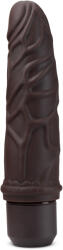 Blush Novelties Dr. Skin Silicone Dr. Robert 7 Inch Vibrating Dildo Brown Vibrator