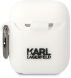 Karl Lagerfeld AirPods 1/2 Karl Lagerfeld & Choupette tok (Fehér) - KLACA2SILKCW