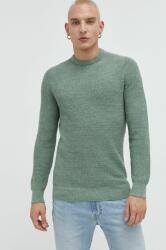 Superdry pulover de bumbac barbati, culoarea verde, 9BYY-BLM0I4_78X