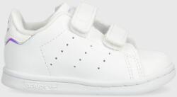 adidas Originals sneakers pentru copii Stan Smith Cf I culoarea alb 9BYY-OBG0ZU_00X