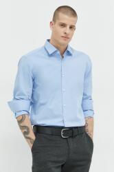 HUGO BOSS cămașă bărbați, culoarea bleumarin, cu guler clasic, slim 50289499 9BYK-KDM08T_55X