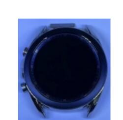 Samsung R850, R855 Galaxy Watch3 41mm előlap keret, lcd kijelző és érintőpanel szürke, gyári