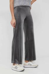 United Colors of Benetton pantaloni femei, culoarea gri, lat, high waist 9BYY-SPD173_90X