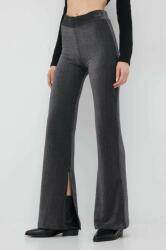 United Colors of Benetton pantaloni femei, culoarea negru, drept, high waist 9BYY-SPD10W_99X