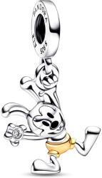 Pandora Moments Disney 100. évfordulós Oswald függő Sárga arany és Ezüst Charm - 792519C01 (792519C01)