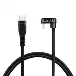 LogiLink Cablu USB 2.0 type C drept/unghi 180 grade T-T 1m, Logilink CU0190 (CU0190)