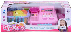 Magic Toys Rózsaszín elektronikus pénztárgép számoló funkcióval, áruval és bevásárlókosárral MKI900584
