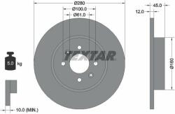 TEXTAR Disc frana TEXTAR PRO 92181203 (92181203)