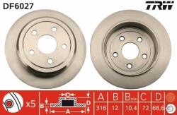 TRW Disc frana TRW DF6027 - automobilus