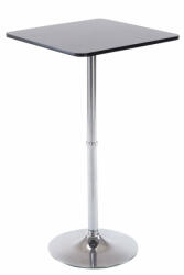CLP négyszögletes bárasztal bisztróasztal fekete 108 cm 1025201