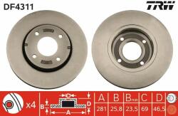 TRW Disc frana TRW DF4311 (DF4311) - automobilus