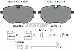 TEXTAR set placute frana, frana disc TEXTAR Q+ 2626801 (2626801)