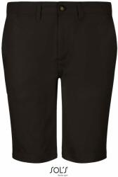 SOL'S Férfi pamut rövidnadrág Jasper - Fekete | 38 (SOLS-01659-1000113822)