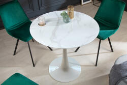  LYON design kerek étkezőasztal - 80cm - fehér (41525)