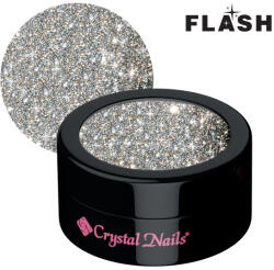 Crystal Nails - Flash Glitters 1 - Ezüst@