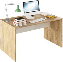 Mobikon Birou mdf natur stejar artisan alb Rioma 140x80x76 cm (0000354584)