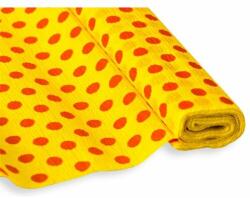Jolly Krepp-papír Jolly 50x200 cm 28g/m2 sárga piros pöttyökkel (p9120-0538)