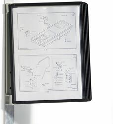 Durable Bemutatótábla-tartó Durable Vario, fekete, mágneses rögzítéssel, 5 db panellel (p4052-0276)