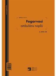 Pátria Nyomtatvány Fogorvosi ambuláns napló 250 lapos könyv A/4 álló (a.3510-154)
