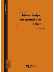 Pátria Nyomtatvány Név, hely, tárgymutató 100 lapos könyv A/4 álló (c.5230-167/a)