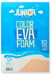 Junior Kreatív Junior dekor gumilap A/4, krémszínű, 10 db/csomag (p9140-6052)