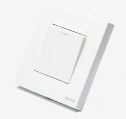 Tosyco Întrerupător simplu mecanic cu ramă sticlă [CLONE] [CLONE] [CLONE] (TOS-CMPREV-W)