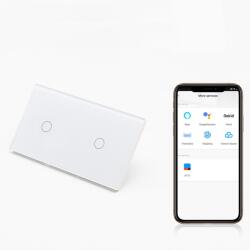 Tosyco Întrerupător simplu cu touch (tactil) din sticlă [CLONE] [CLONE] [CLONE] (TOS-C1G1G1WWIFI-L-W)