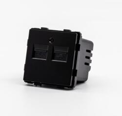 Tosyco Modul încărcător 2 x USB 3.1 A cu indicator LED (TOS-ME2USB-B)