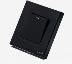 Tosyco Întrerupător simplu mecanic cu ramă sticlă [CLONE] (TOS-CMP1G1W-B)