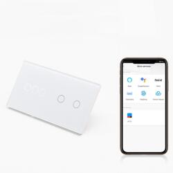 Tosyco Întrerupător simplu cu touch (tactil) din sticlă [CLONE] [CLONE] [CLONE] [CLONE] [CLONE] [CLONE] [CLONE] (TOS-C3G2G1WWIFI-L-W)