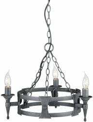 Elstead Lighting Saxon SAX3-BLK-SIL