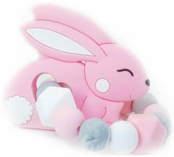 KidPro Teether Bunny Pink jucărie pentru dentiție 1 buc