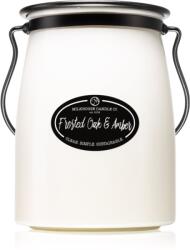 Milkhouse Candle Milkhouse Candle Co. Creamery Frosted Oak & Amber lumânare parfumată Butter Jar 624 g