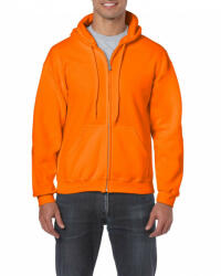 Gildan Uniszex kapucnis pulóver Gildan GI18600 Heavy Blend Adult Full Zip Hooded Sweatshirt -L, S. Orange