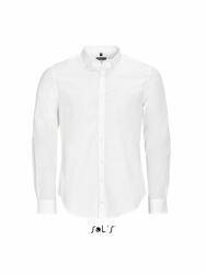 SOL'S Férfi ing SOL'S SO01426 Sol'S Blake Men - Long Sleeve Stretch Shirt -S, White