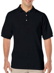 Gildan Uniszex Galléros póló Rövid ujjú Gildan DryBlend Adult Jersey Polo - L, Fekete