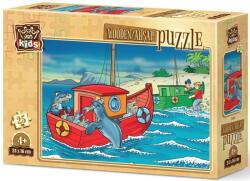 Art Puzzle Puzzle din lemn Ravensburger din 25 de piese - Aventură pe mare (5866)