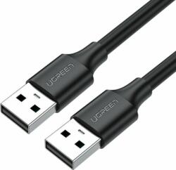 UGREEN US102 USB-A apa - USB-A apa 2.0 Adat és töltőkábel - Fekete (0.25m) (10307)