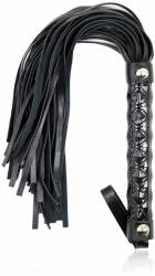 OhMama Fetish Diamond Pattern Flogger Black
