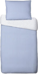 4-Home Lenjerie de pat din bumbac Buline, albastru, 140 x 200 cm, 70 x 90 cm Lenjerie de pat