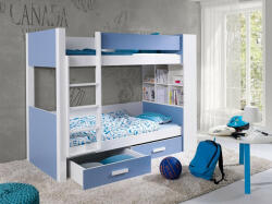 Emeletes ágy Henderson 142 (Fehér + Kék)