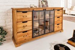 Invicta HERITAGE barna fenyőfa vitrin 150 cm