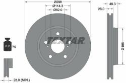 TEXTAR Disc frana TEXTAR PRO 92315703 (92315703)