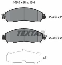 TEXTAR set placute frana, frana disc TEXTAR 2243903 (2243903)