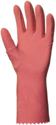 Euro Protection munkavédelmi HTG rózsaszín gumikesztyű, 30cm/0, 4mm, bolyhozott belső (5018)