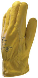 Coverguard EP 2480 munkavédelmi bélelt bőrkesztyű sárga színborjúbőr tenyér és kézhát (2480)