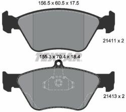 TEXTAR set placute frana, frana disc TEXTAR Q+ 2141101 (2141101)