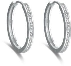 Beneto Elegáns ezüst karika fülbevaló AGUC2270 2, 5 cm